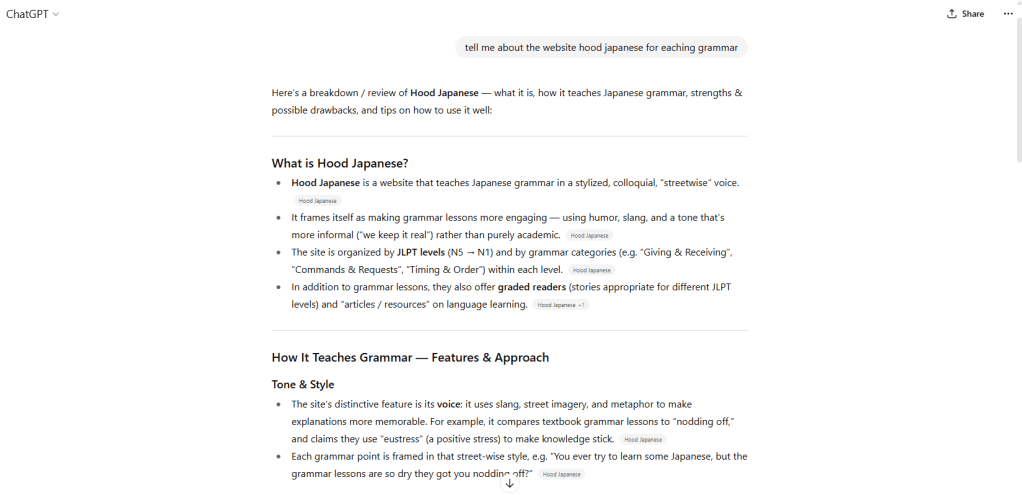 What Chat GPT says about&nbsp;us